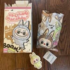 Pop Mart The Monsters Exciting Macaron Plush Pendant - Green Grape Labubu